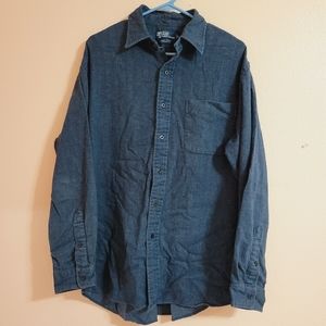Polo Ralph Lauren Mens Long Sleeve Button Up Shirt Size Large Lowell Sport Navy